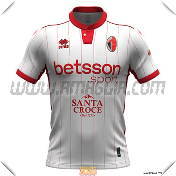 Nuovo Maglia da Bari Prima Bianco/Rosso 2025 2026