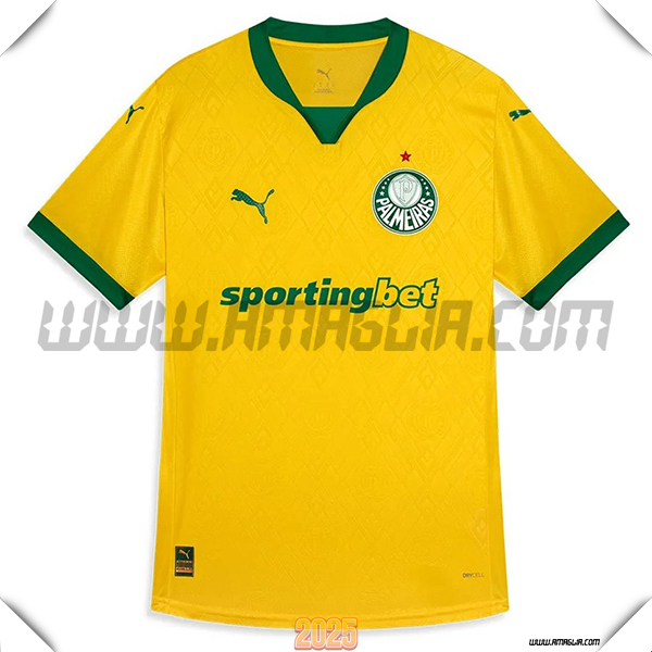 Nuovo Maglia da Palmeiras Terzo GIALLO/Verde 2025 2026