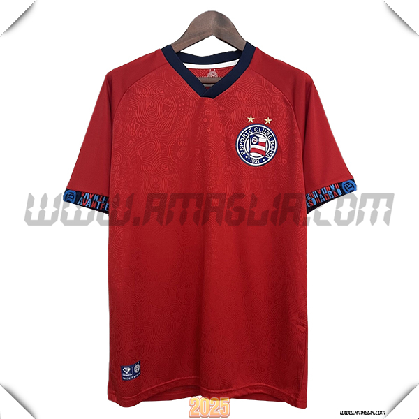 Maglia Calcio Portiere EC Bahia Rosso 2025 2026
