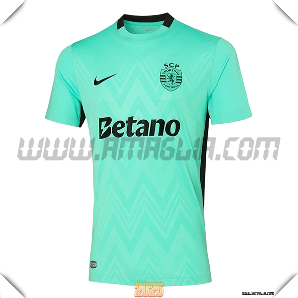 Nuovo Maglia da Sporting Terzo Verde 2025 2026