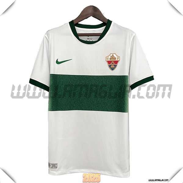 Prima Maglia Calcio Elche CF 2025 2026 Bianco/Verde