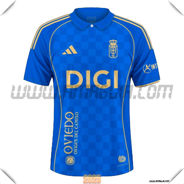 Nuovo Maglia da Real Oviedo Prima Blu 2025 2026