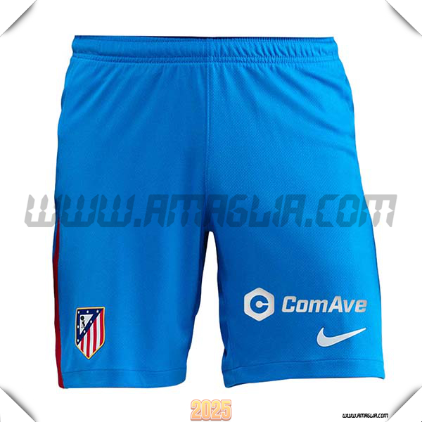 Terzo Pantaloncini Calcio Atletico Madrid 2025 2026 Blu