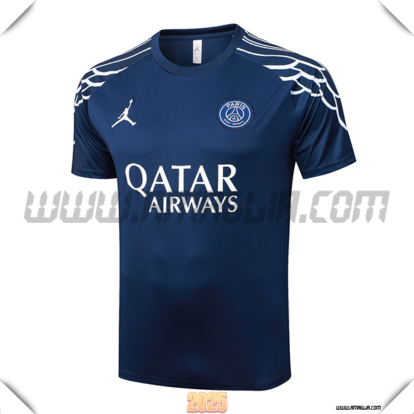 T Shirt Allenamento PSG Blu Reale 2025 2026 -03