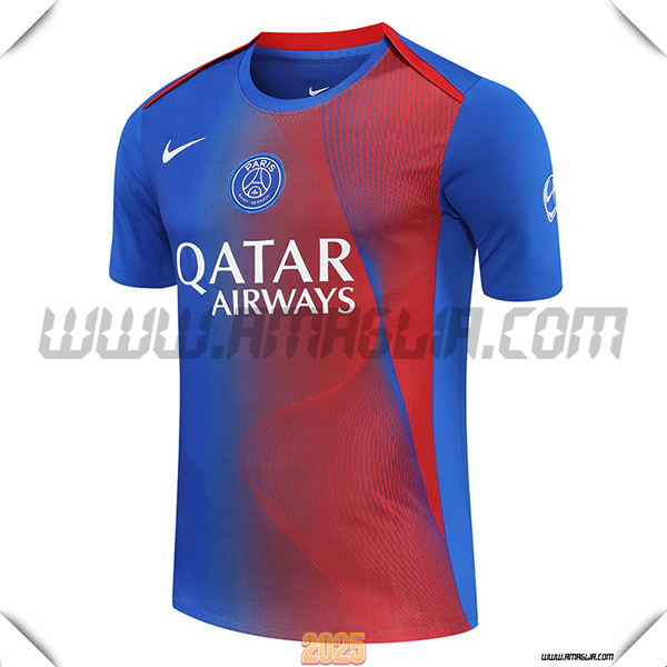 T Shirt Allenamento PSG Blu/Rosso 2025 2026