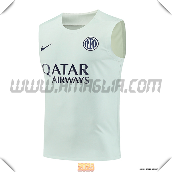 Canotta Allenamento Inter Milan Verde/Blu 2025 2026