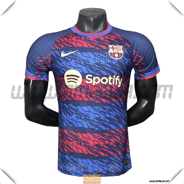 T Shirt Allenamento FC Barcellona Blu/Rosso 2025 2026 -03