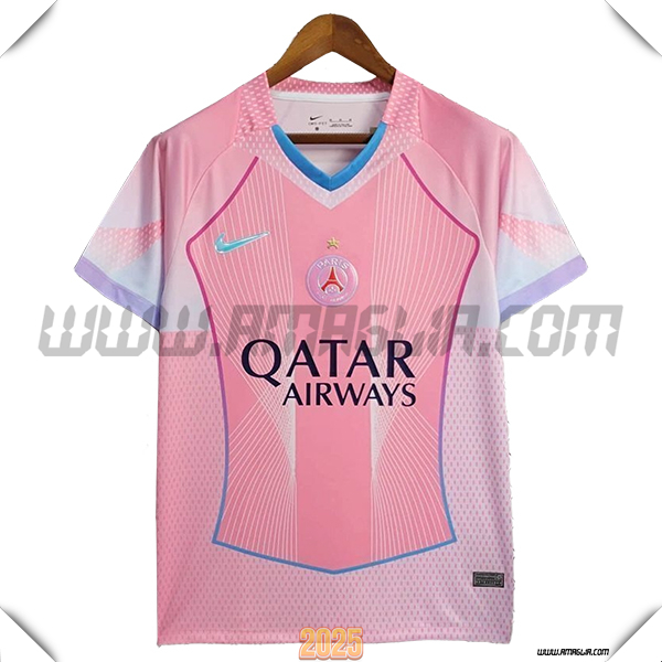 T Shirt Allenamento PSG Rosa 2025 2026