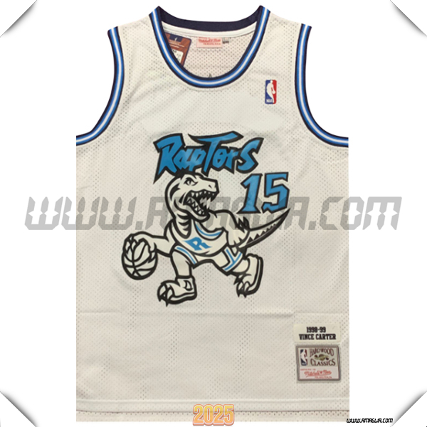 Maglia Toronto Raptors (CARTER #15) 2025/26 Beige/Blu