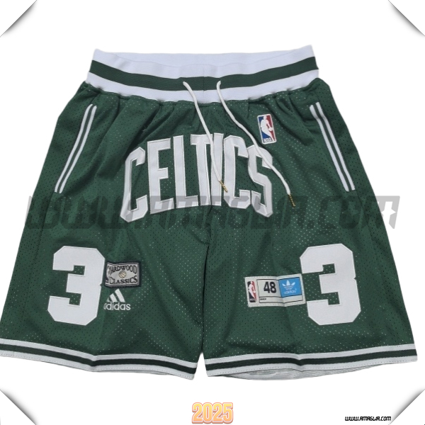 Pantaloncini NBA Boston Celtics 2025/26 Verde/Bianco -02