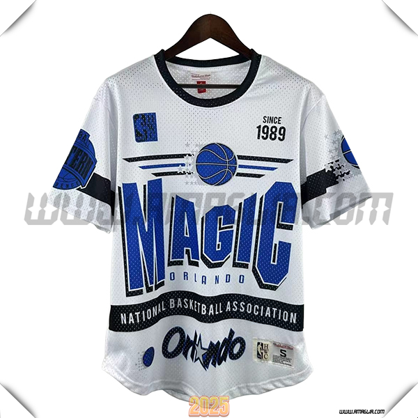 Maglia Orlando Magic Retro 2025/26 Bianco/Blu/Nero
