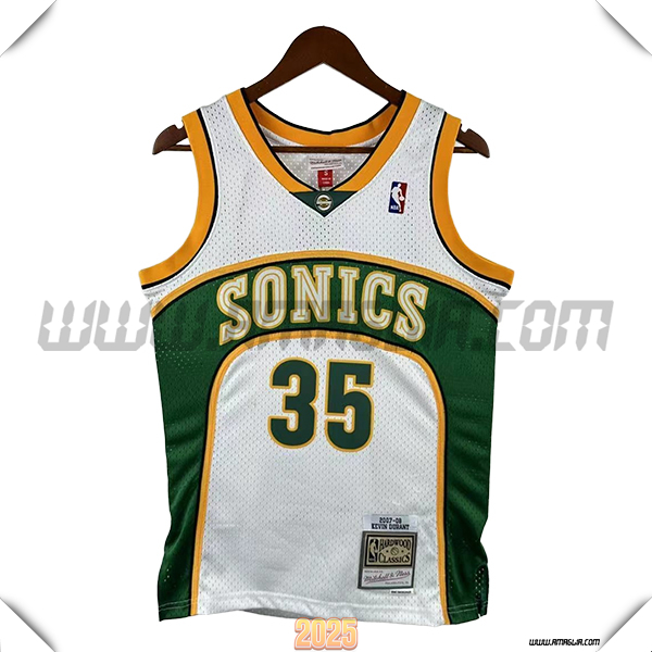 Maglia Oklahoma City Thunder (DURANT #35) 2025/26 Verde/Bianco -02