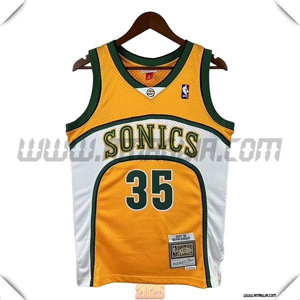 Maglia Oklahoma City Thunder (DURANT #35) 2025/26 Giallo/Bianco