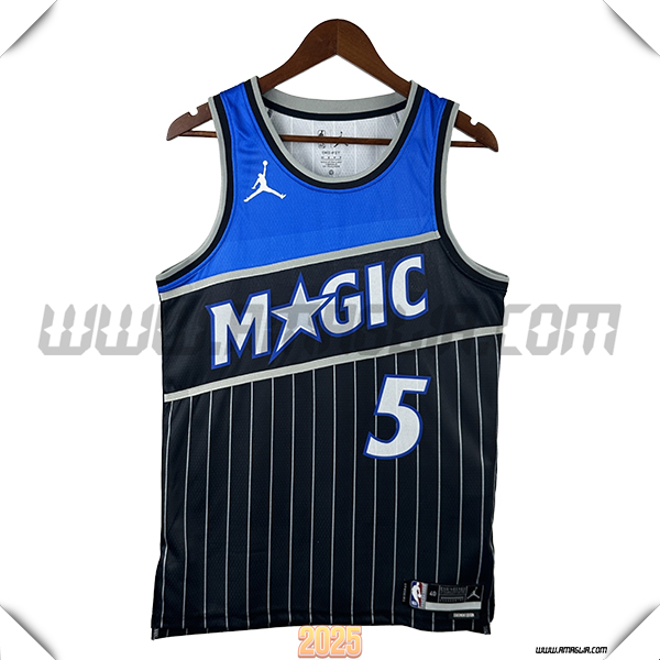 Maglia Orlando Magic (BANCHERO #5) 2025/26 Nero/Blu