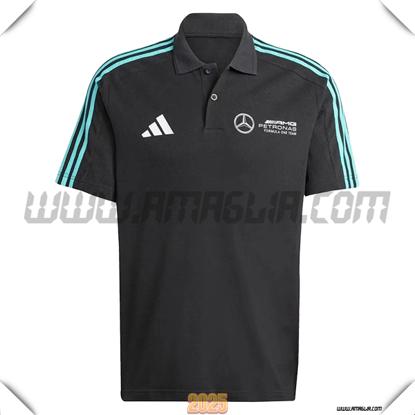Polo F1 Mercedes Benz Team Nero/Verde 2025