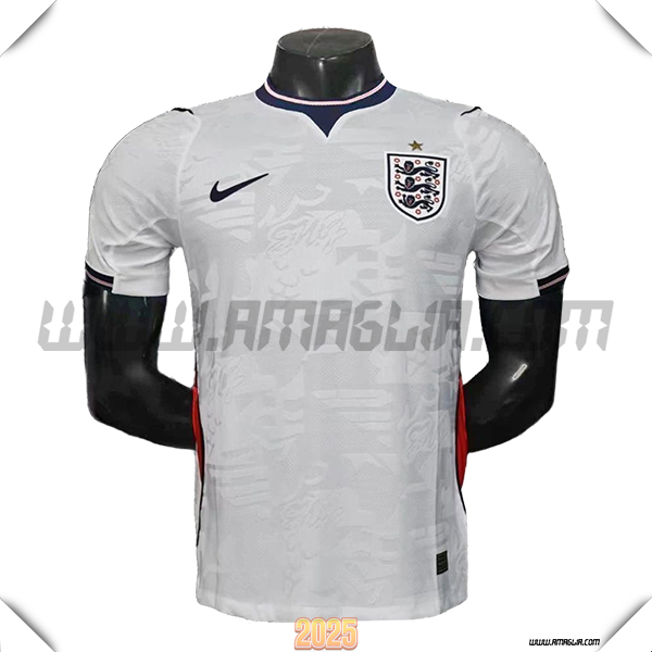Prima Maglia Squadra Inghilterra Coppa del Mondo 2026 Bianco