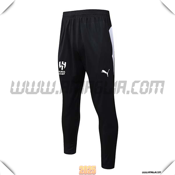 Pantaloni Allenamento Al-Hilal Nero/Bianco 2025 2026
