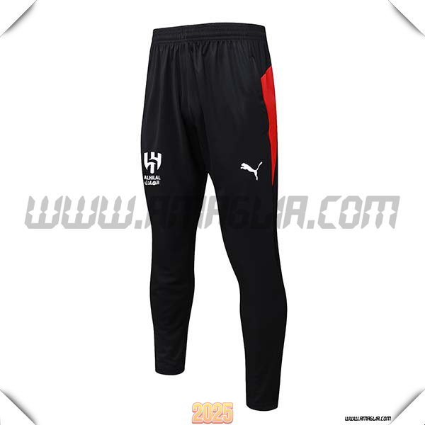 Pantaloni Allenamento Al-Hilal Nero/Rosso 2025 2026