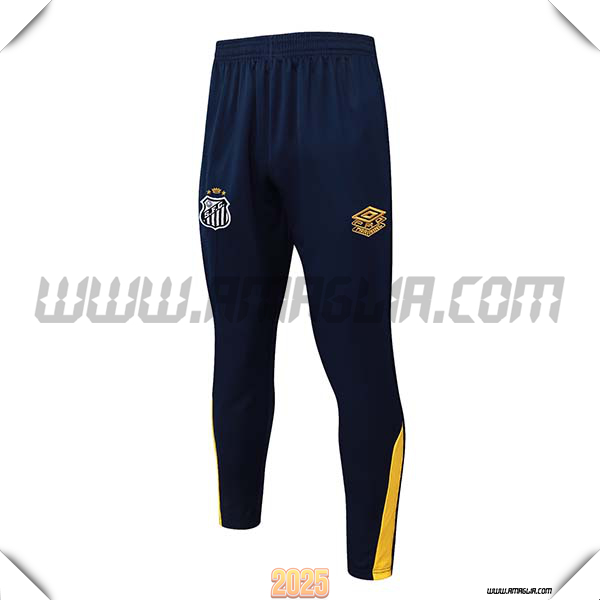 Pantaloni Allenamento Santos Blu/Giallo 2025 2026