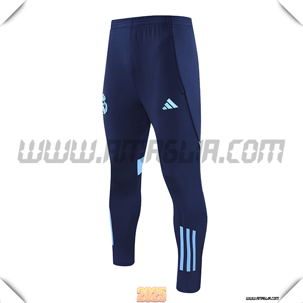 Pantaloni Allenamento Real Madrid Blu Scuro 2025 2026 -02