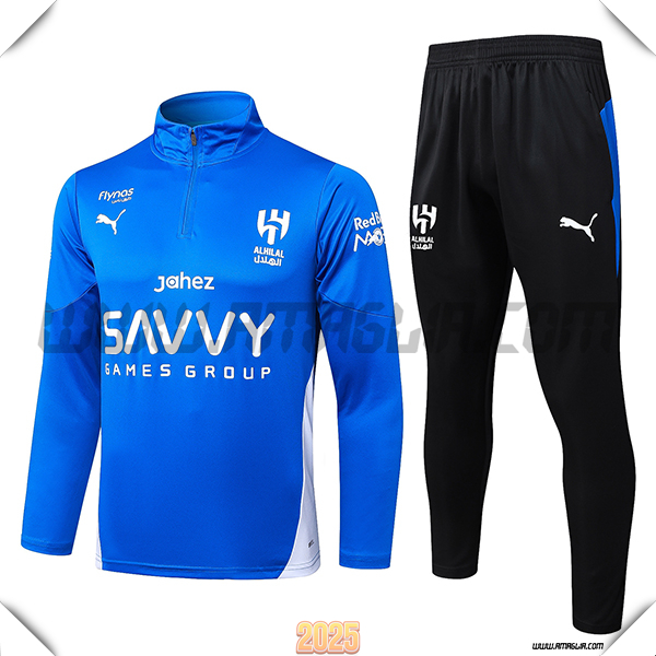 Tuta Calcio Al-Hilal Blu/Bianco 2025 2026