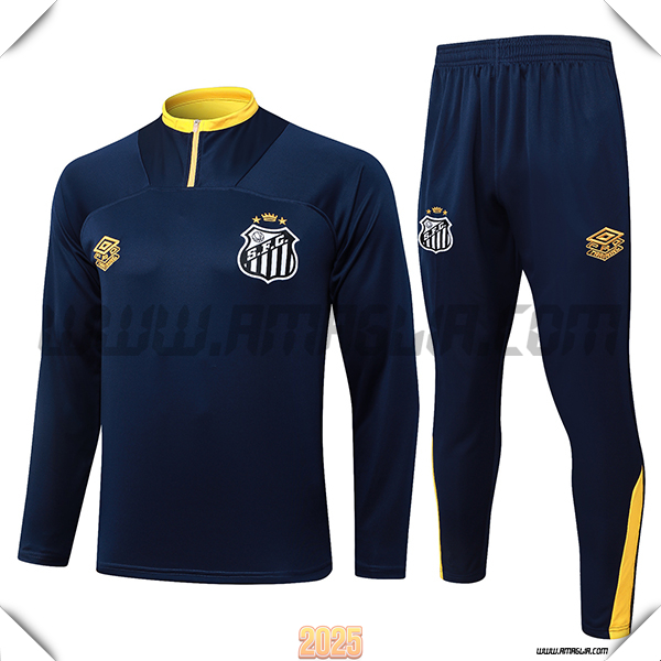 Tuta Calcio Santos Blu/Giallo 2025 2026