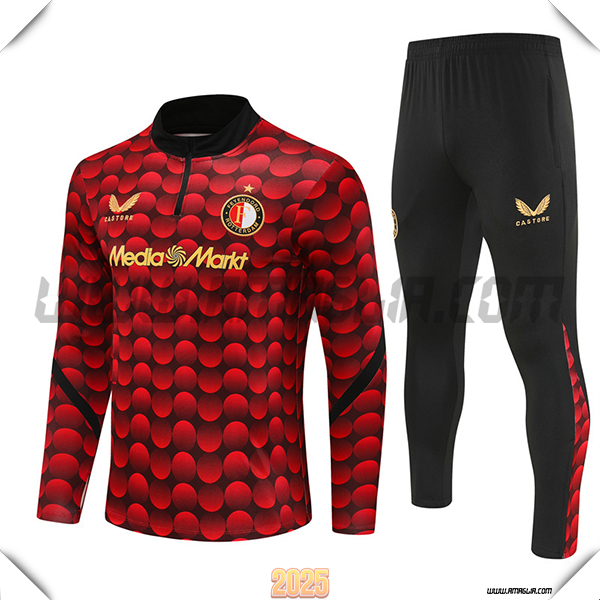 Tuta Calcio Feyenoord Rosso/Nero 2025 2026