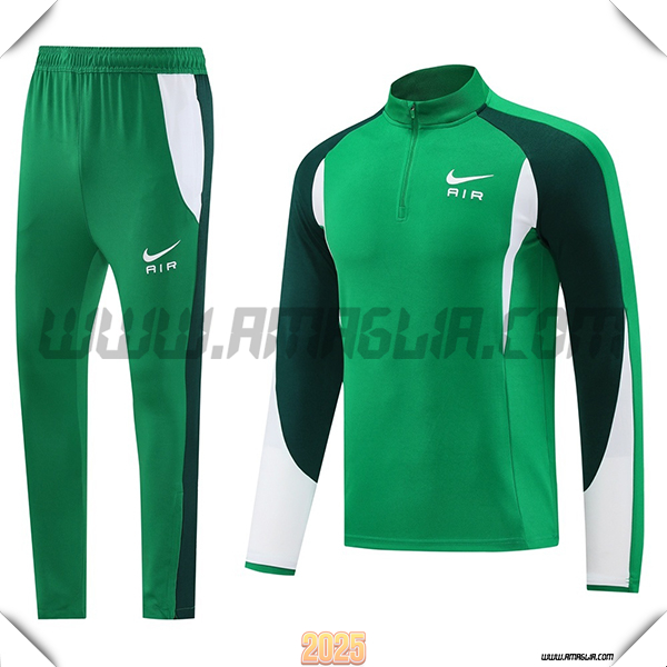 Tuta Calcio Nike Verde/Bianco 2025 2026