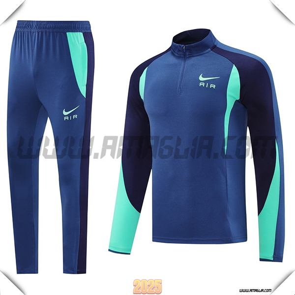 Tuta Calcio Nike Blu/Verde 2025 2026