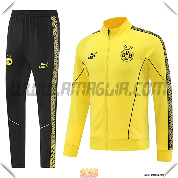 Tuta Calcio Giacca Dortmund Giallo/Nero 2025 2026