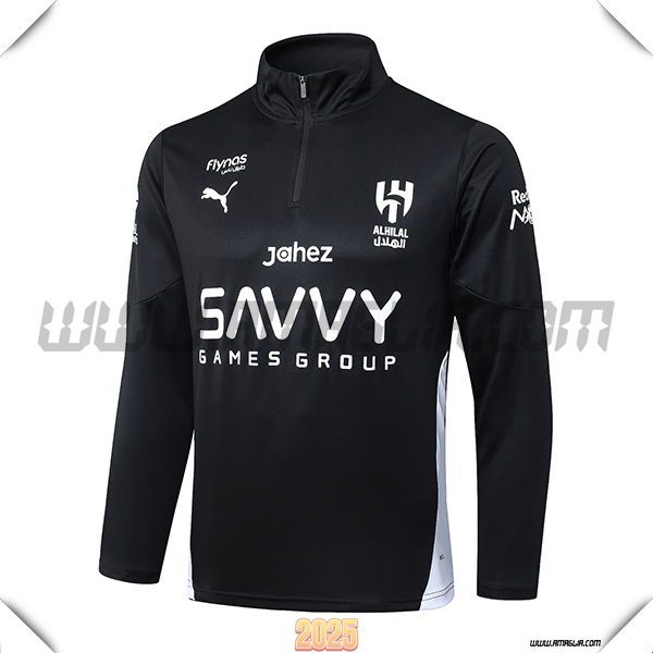 Felpa Allenamento Al-Hilal Nero/Bianco 2025 2026