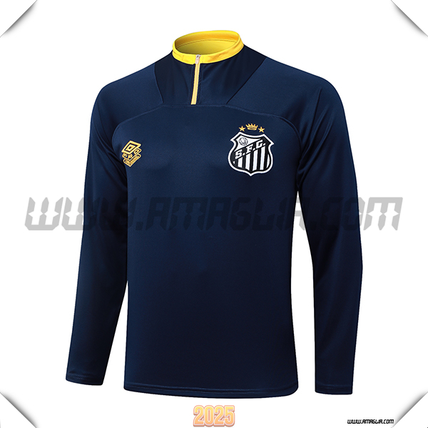 Felpa Allenamento Santos Blu/Giallo 2025 2026