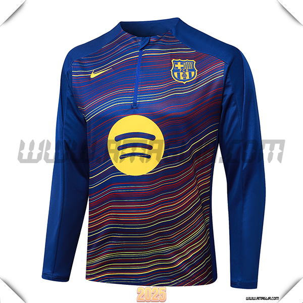 Felpa Allenamento FC Barcellona Blu 2025 2026