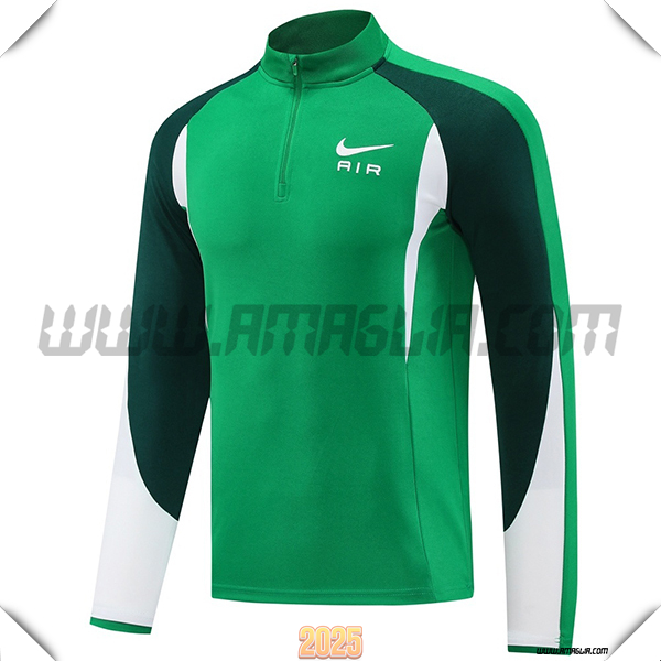 Felpa Allenamento Nike Verde/Bianco 2025 2026