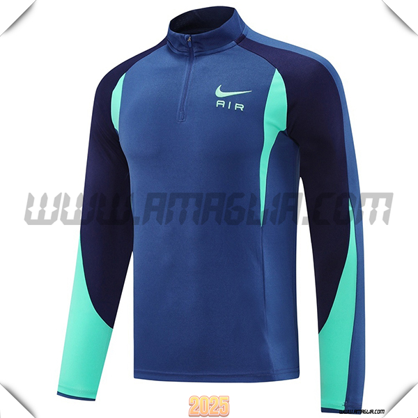Felpa Allenamento Nike Blu/Verde 2025 2026