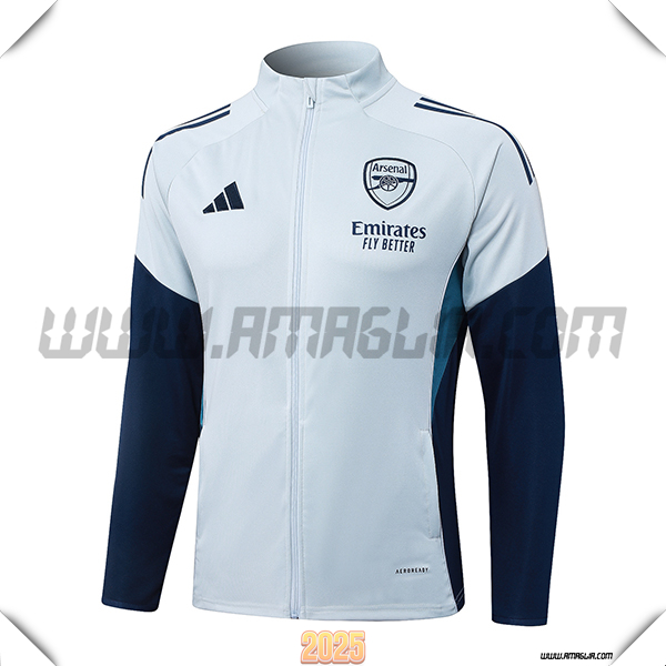 Giacca Calcio Arsenal Grigio/Blu 2025 2026