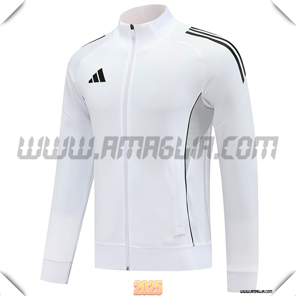 Giacca Calcio Adidas Bianco/Nero 2025 2026