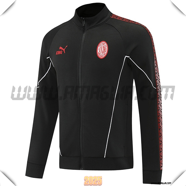 Giacca Calcio AC Milan Nero/Rosso 2025 2026