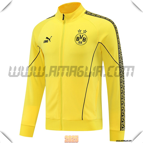Giacca Calcio Dortmund Giallo/Nero 2025 2026