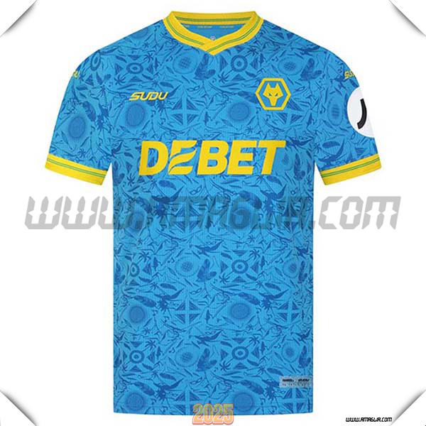Nuovo Maglia da Wolves Terzo Blu 2025 2026