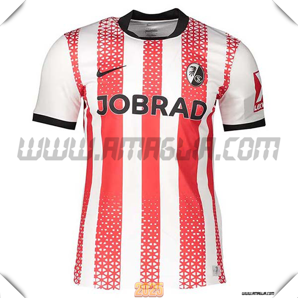 Nuovo Maglia da SC Freiburg Prima Rosso/Bianco 2025 2026