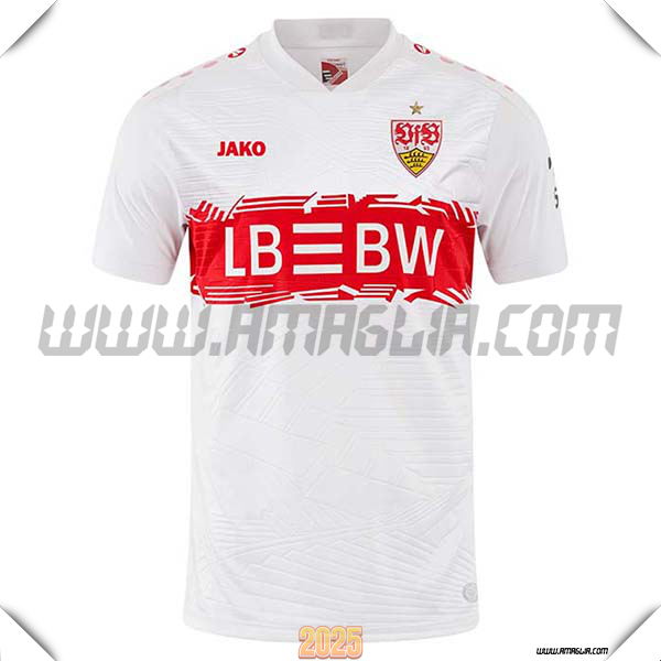 Nuovo Maglia da VfB Stuttgart Prima Rosso/Bianco 2025 2026