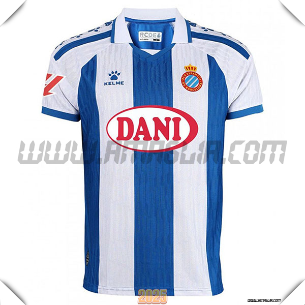 Nuovo Maglia da RCD Espanyol Prima Blu/Bianco 2025 2026