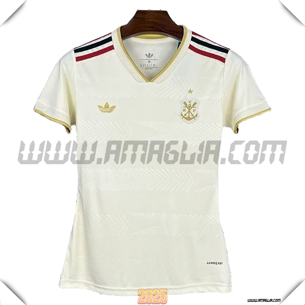 Nuovo Maglia da Flamengo Donne Terzo Bianco 2025 2026