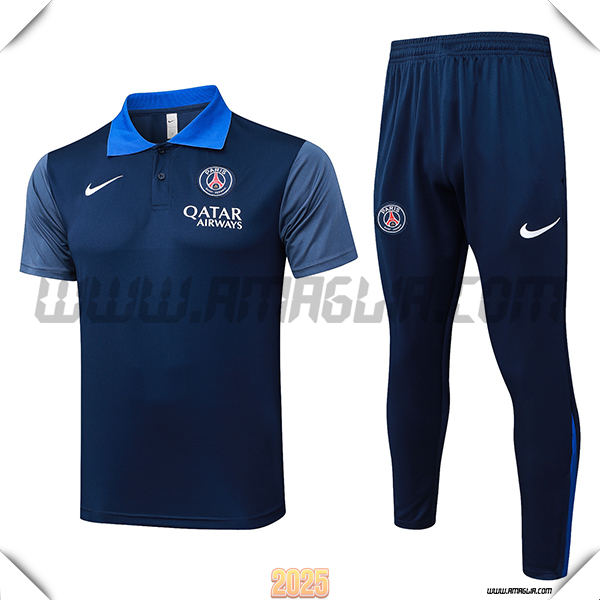 Kit Maglia Polo PSG Blu Reale 2025 2026