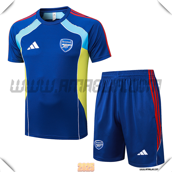 Kit Maglia Allenamento Arsenal Blu/Rosso/Giallo 2025 2026