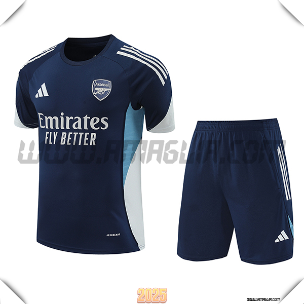 Kit Maglia Allenamento Arsenal Blu Reale 2025 2026
