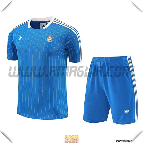 Kit Maglia Allenamento Real Madrid Blu 2025 2026 -02