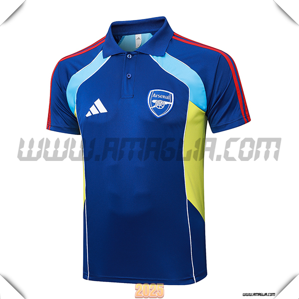 Maglia Polo Arsenal Rosso/Giallo 2025 2026 -03