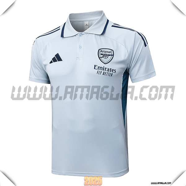 Maglia Polo Arsenal Grigio/Verde 2025 2026